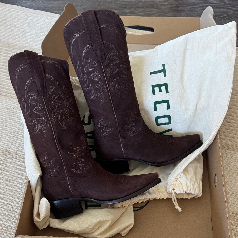 Tecovas Dark Brown Women's Heeled Boots